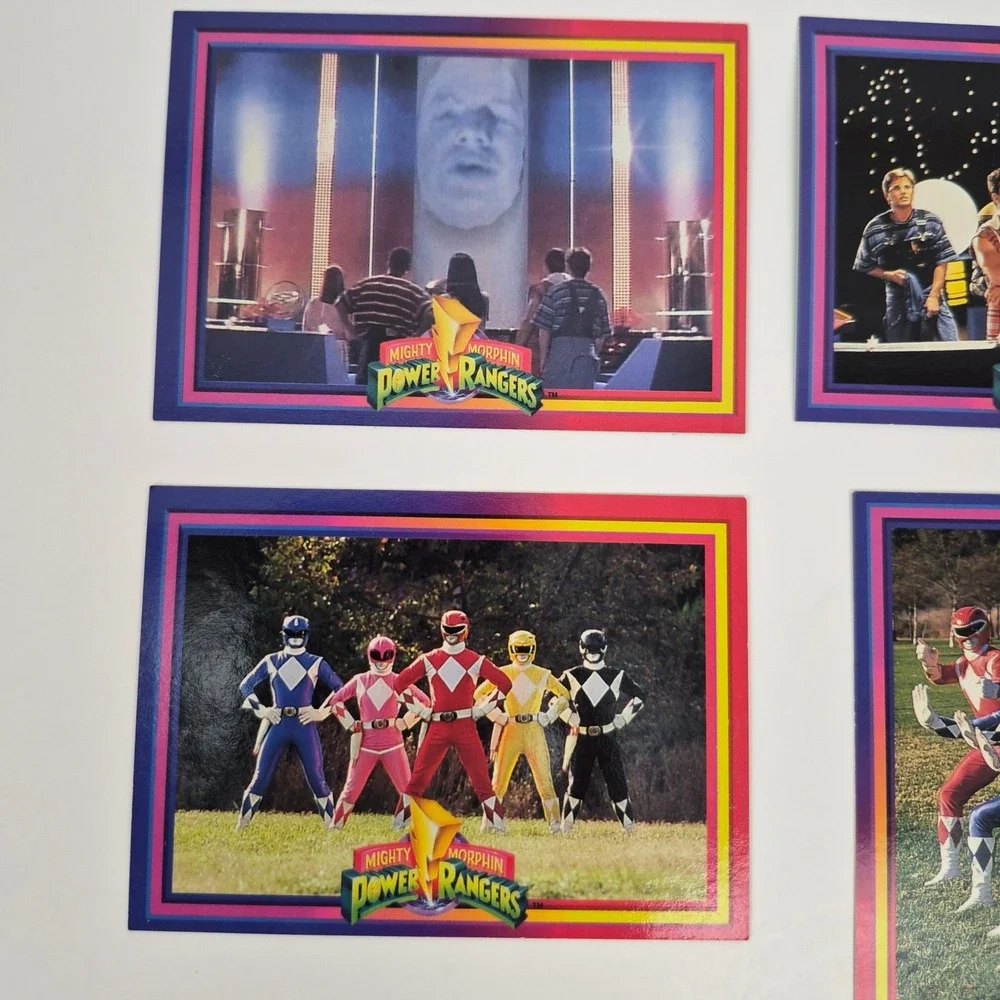Vintage 1994 Mighty Morphin Power Rangers Trading Card Lot of 6 Saban Season 1